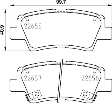 Brembo P 30 103 - Kit pastiglie freno, Freno a disco autozon.pro