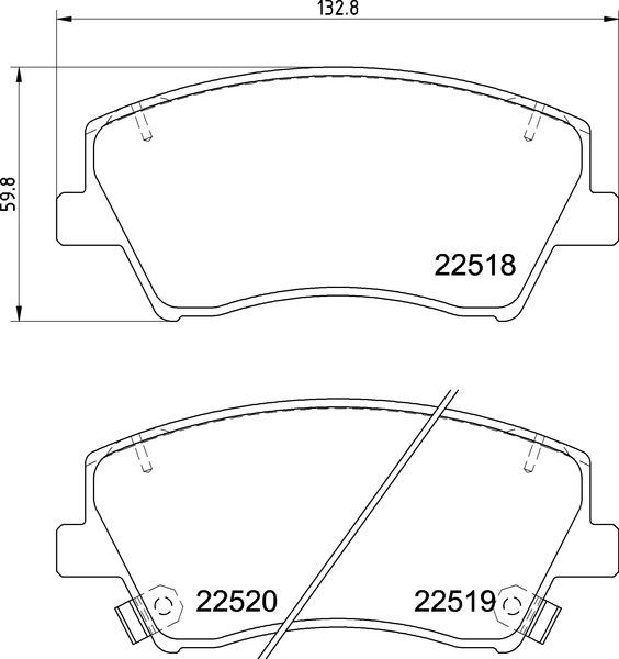 Brembo P 30 107E - Kit pastiglie freno, Freno a disco autozon.pro