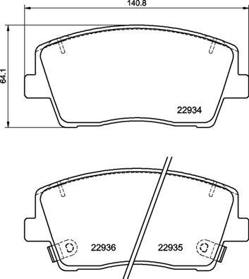 Brembo P 30 119 - Kit pastiglie freno, Freno a disco autozon.pro