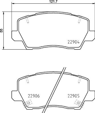 Brembo P 30 114 - Kit pastiglie freno, Freno a disco autozon.pro