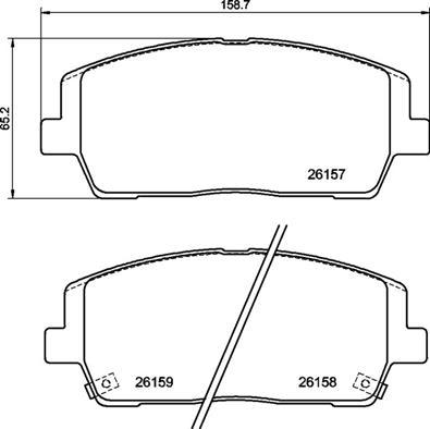 Brembo P 30 116 - Kit pastiglie freno, Freno a disco autozon.pro