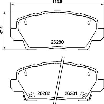 Brembo P 30 125 - Kit pastiglie freno, Freno a disco autozon.pro