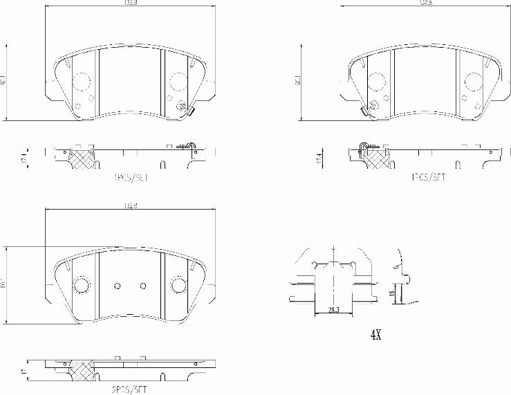 Brembo P30123N - Kit pastiglie freno, Freno a disco autozon.pro