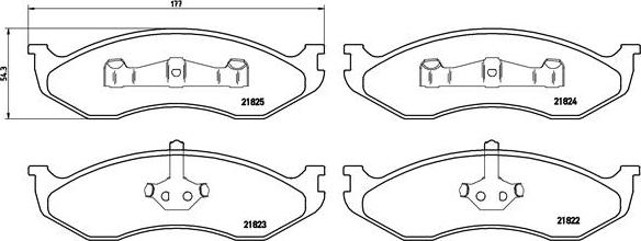 Brembo P 37 004 - Kit pastiglie freno, Freno a disco autozon.pro