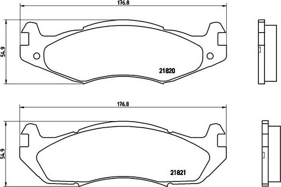 Brembo P 37 001 - Kit pastiglie freno, Freno a disco autozon.pro