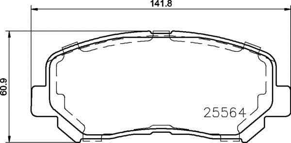 Brembo P 37 019 - Kit pastiglie freno, Freno a disco autozon.pro