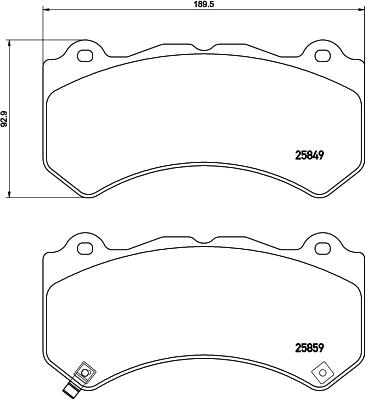 Valeo 671474 - Kit pastiglie freno, Freno a disco autozon.pro