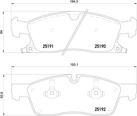 Brembo P 37 017X - Kit pastiglie freno, Freno a disco autozon.pro