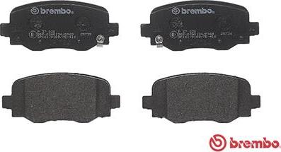 Brembo P 37 020 - Kit pastiglie freno, Freno a disco autozon.pro