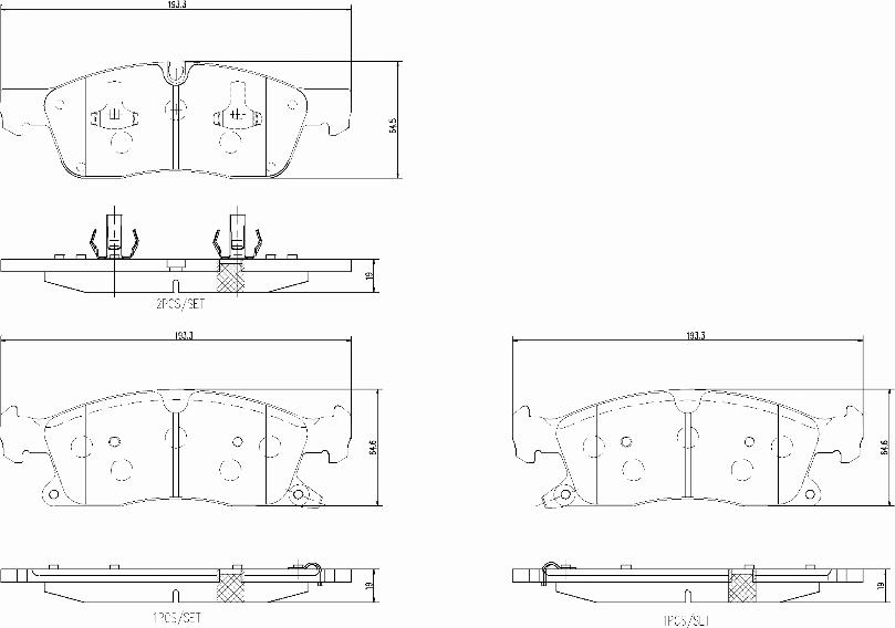 Brembo P37027N - Kit pastiglie freno, Freno a disco autozon.pro