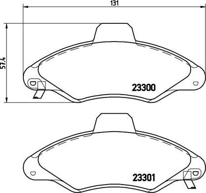 Brembo P 24 045 - Kit pastiglie freno, Freno a disco autozon.pro