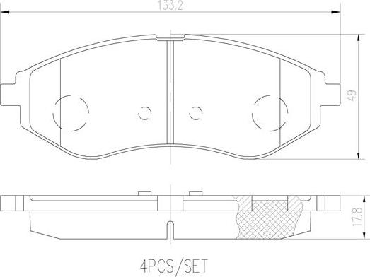 Brembo P24048N - Kit pastiglie freno, Freno a disco autozon.pro