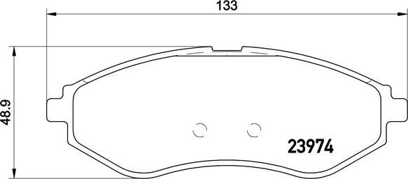 Brembo P 24 048 - Kit pastiglie freno, Freno a disco autozon.pro