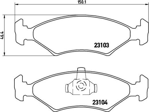 Brembo P 24 043 - Kit pastiglie freno, Freno a disco autozon.pro