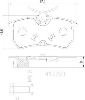 Brembo P24047N - Kit pastiglie freno, Freno a disco autozon.pro