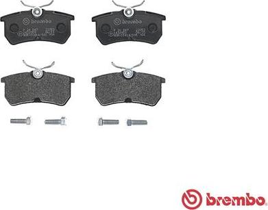 Brembo P 24 047 - Kit pastiglie freno, Freno a disco autozon.pro