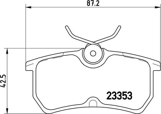 Brembo P 24 047 - Kit pastiglie freno, Freno a disco autozon.pro