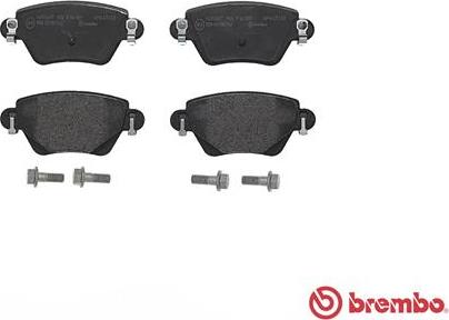 Brembo P 24 059 - Kit pastiglie freno, Freno a disco autozon.pro