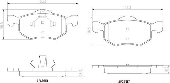 Brembo P24056N - Kit pastiglie freno, Freno a disco autozon.pro