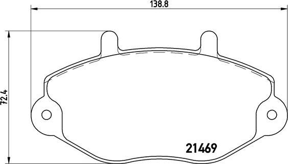 Brembo P 24 050 - Kit pastiglie freno, Freno a disco autozon.pro