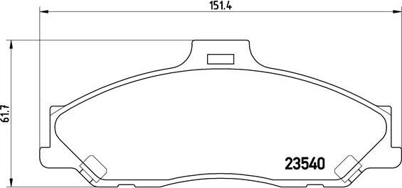 Brembo P 24 051 - Kit pastiglie freno, Freno a disco autozon.pro