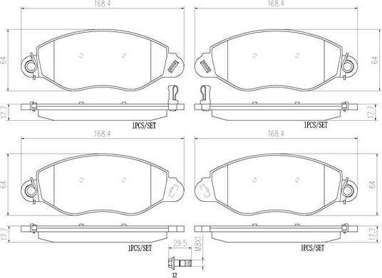 Brembo P24053N - Kit pastiglie freno, Freno a disco autozon.pro