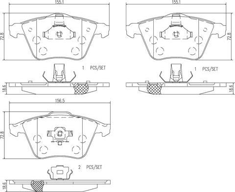 Brembo P24057N - Kit pastiglie freno, Freno a disco autozon.pro