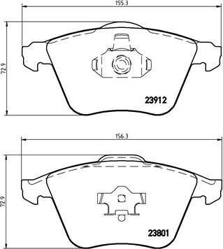 Brembo P 24 057 - Kit pastiglie freno, Freno a disco autozon.pro