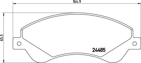 Brembo P 24 065 - Kit pastiglie freno, Freno a disco autozon.pro