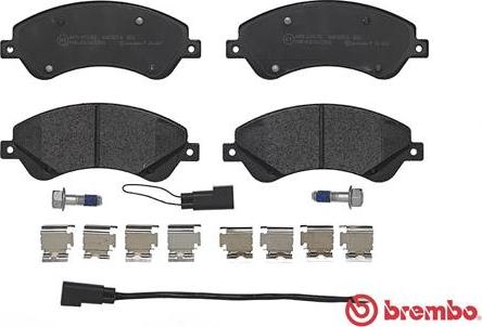 Brembo P 24 065 - Kit pastiglie freno, Freno a disco autozon.pro