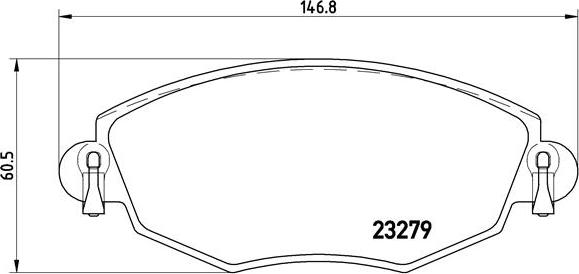 Brembo P 24 060 - Kit pastiglie freno, Freno a disco autozon.pro