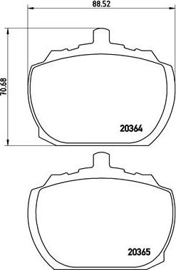 Brembo P 24 004 - Kit pastiglie freno, Freno a disco autozon.pro