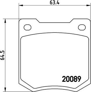 Brembo P 24 003 - Kit pastiglie freno, Freno a disco autozon.pro