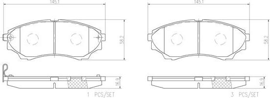 Brembo P24086N - Kit pastiglie freno, Freno a disco autozon.pro