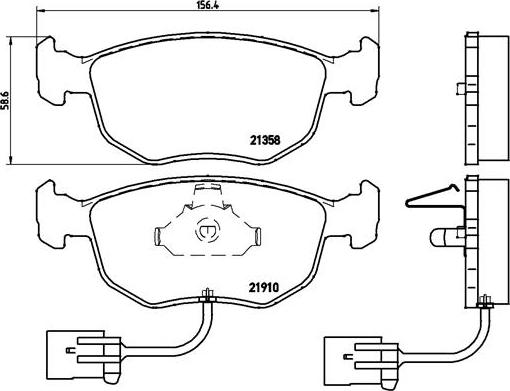 Brembo P 24 035 - Kit pastiglie freno, Freno a disco autozon.pro