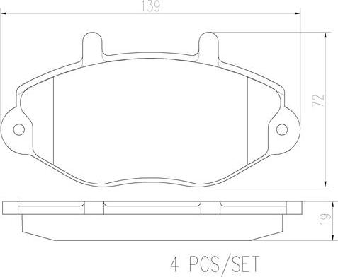 Brembo P24033N - Kit pastiglie freno, Freno a disco autozon.pro