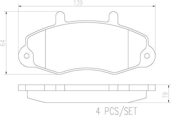 Brembo P24032N - Kit pastiglie freno, Freno a disco autozon.pro