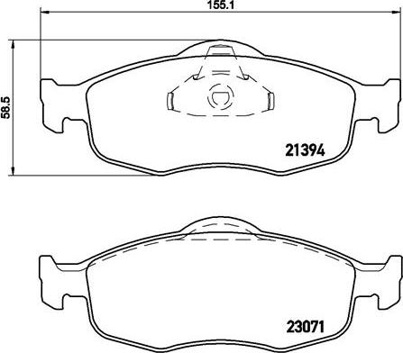 Brembo P 24 037 - Kit pastiglie freno, Freno a disco autozon.pro