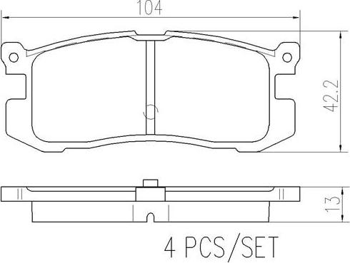 Brembo P24025N - Kit pastiglie freno, Freno a disco autozon.pro