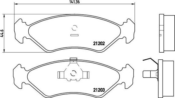 Brembo P 24 028 - Kit pastiglie freno, Freno a disco autozon.pro