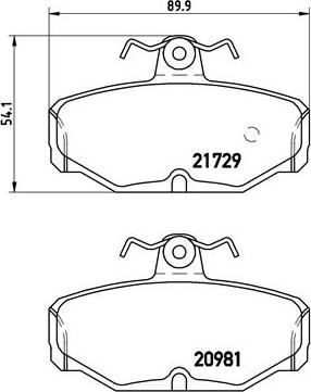 Brembo P 24 079 - Kit pastiglie freno, Freno a disco autozon.pro