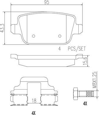 Brembo P24075N - Kit pastiglie freno, Freno a disco autozon.pro