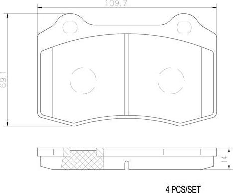 Brembo P24073N - Kit pastiglie freno, Freno a disco autozon.pro