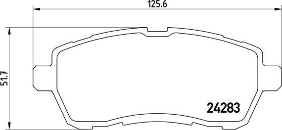 Brembo P 24 072 - Kit pastiglie freno, Freno a disco autozon.pro