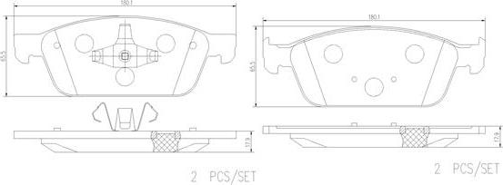 Brembo P24199N - Kit pastiglie freno, Freno a disco autozon.pro