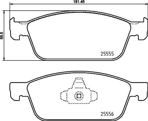 Brembo P 24 199 - Kit pastiglie freno, Freno a disco autozon.pro