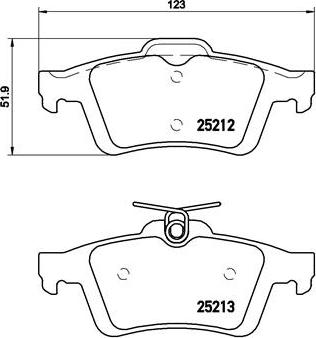 Brembo P 24 148 - Kit pastiglie freno, Freno a disco autozon.pro