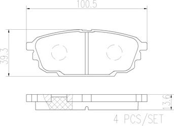 Brembo P24142N - Kit pastiglie freno, Freno a disco autozon.pro