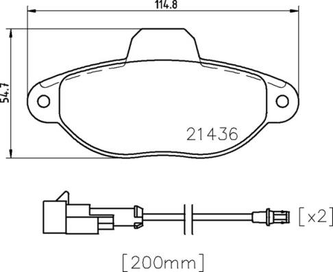 Brembo P 24 147 - Kit pastiglie freno, Freno a disco autozon.pro