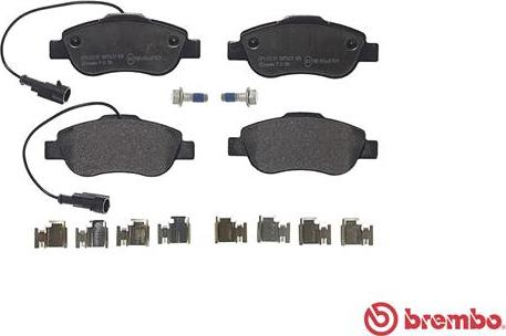 Brembo P 24 150 - Kit pastiglie freno, Freno a disco autozon.pro